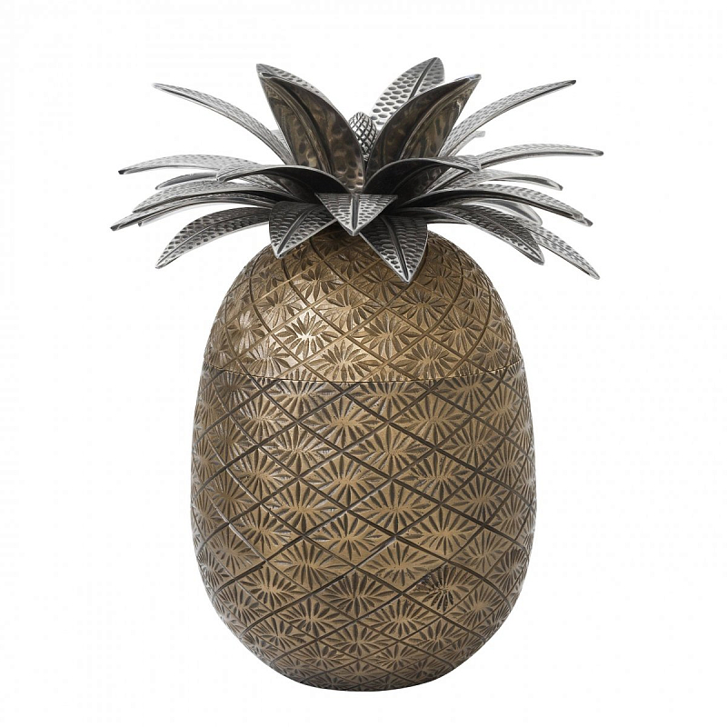 Шкатулка Eichholtz Box Pineapple Латунь Античная полированная Серебряный Шкатулка Eichholtz Box Pineapple Латунь Античная полированная Серебряный в Волгограде | Loft Concept