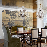 Обои ручная роспись Monuments of Paris Roberts on antique scenic Xuan paper варинант исполнения - 1 | Loft Concept в Волгограде