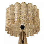 Торшер с плетеным абажуром на основании в виде треноги Lamp with Wicker Lampshade варинант исполнения - 3 | Loft Concept в Волгограде