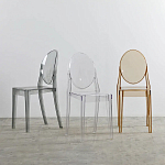 Прозрачный стул с серым оттенком LOUIS GHOST CHAIR варинант исполнения - 8 | Loft Concept в Волгограде