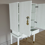 Кабинетный шкаф Elsa Dreams White с 2-мя ящиками варинант исполнения - 3 | Loft Concept в Волгограде