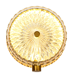 Бра с плафоном из рельефного стекла Peony Glass Bronze  варинант исполнения - 1 | Loft Concept в Волгограде