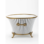 Кашпо Black white stripe варинант исполнения - 3 | Loft Concept в Волгограде