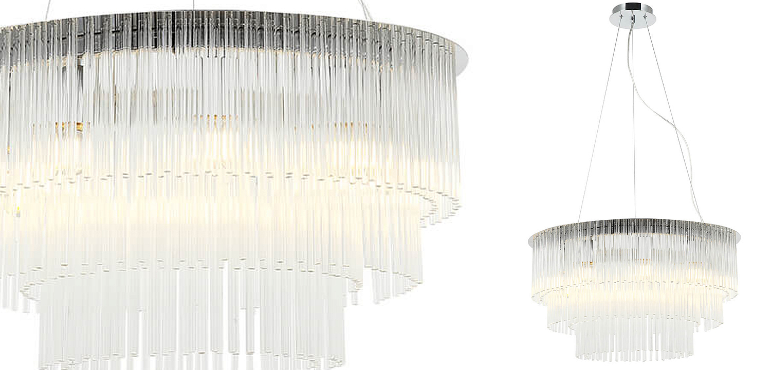 Люстра Harrison Chandelier chrome 9 lamp Люстра Harrison Chandelier chrome 9 lamp - Loft-Concept в Волгограде