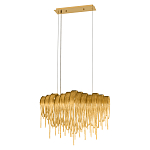 Люстра подвесная с металлическими цепочками и изогнутыми металлическими дугами 72 см Atlantis Chain варинант исполнения - 12 | Loft Concept в Волгограде