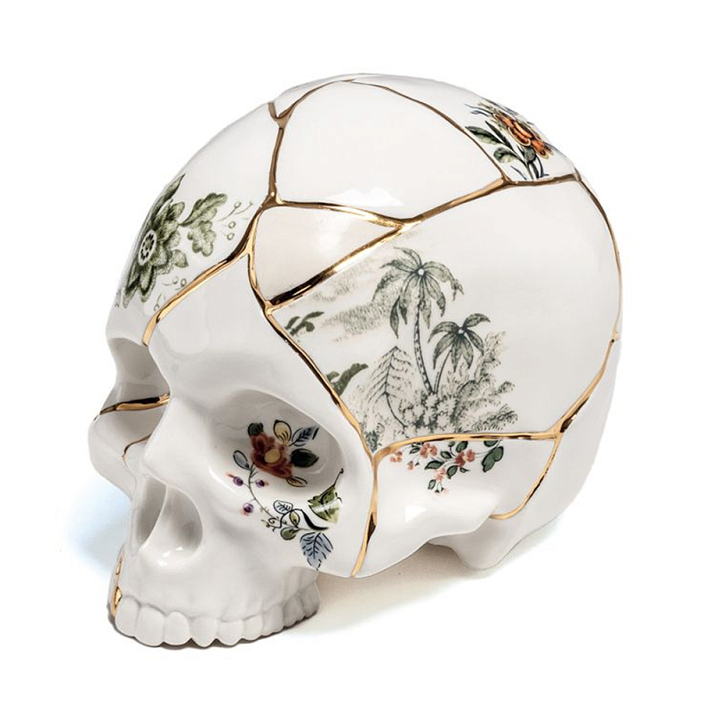 Статуэтка Seletti Skull Белый Золотой Мульти Статуэтка Seletti Skull Белый Золотой Мульти в Волгограде | Loft Concept