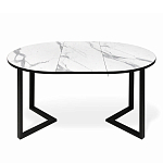 Стол обеденный раздвижной со столешницей белый мрамор Magali варинант исполнения - 4 | Loft Concept в Волгограде