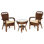 Комплект террасный из ротанга Eloise коричневый варинант исполнения - 1 | Loft Concept в Волгограде