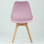 Стул с мягким велюровым сиденьем Arvika Pink варинант исполнения - 3 | Loft Concept в Волгограде