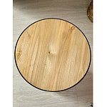 Приставной столик с факутрным черным основанием Ethiopia варинант исполнения - 5 | Loft Concept в Волгограде