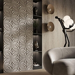 Гипсовая 3D панель с принтографией PM-37 варинант исполнения - 1 | Loft Concept в Волгограде