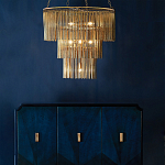 Люстра трёхъярусная золотого цвета Metal Tentacles варинант исполнения - 3 | Loft Concept в Волгограде