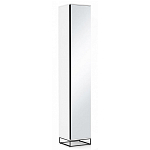 Шкаф-пенал белый с зеркальной дверцей Strict Lines варинант исполнения - 1 | Loft Concept в Волгограде