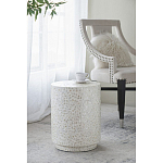 Приставной столик с рисунком из раковин устриц Bone Inlay варинант исполнения - 6 | Loft Concept в Волгограде