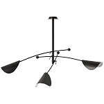 Потолочный светильник с подвижными плафонами Aracea Black Ceiling Lamp варинант исполнения - 1 | Loft Concept в Волгограде