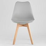 Стул с основой из пластика и мягким сиденьем Arvika Grey варинант исполнения - 2 | Loft Concept в Волгограде