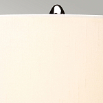 Настольная лампа с шарообразным прозрачным основанием из цветного переработанного стекла и белым цилиндрическим абажуром Elstead Lighting варинант исполнения - 9 | Loft Concept в Волгограде