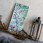 Постер на холсте в стиле шинуазри с изображением сада Chinoiserie Imperial Peach Garden Poster варинант исполнения - 2 | Loft Concept в Волгограде