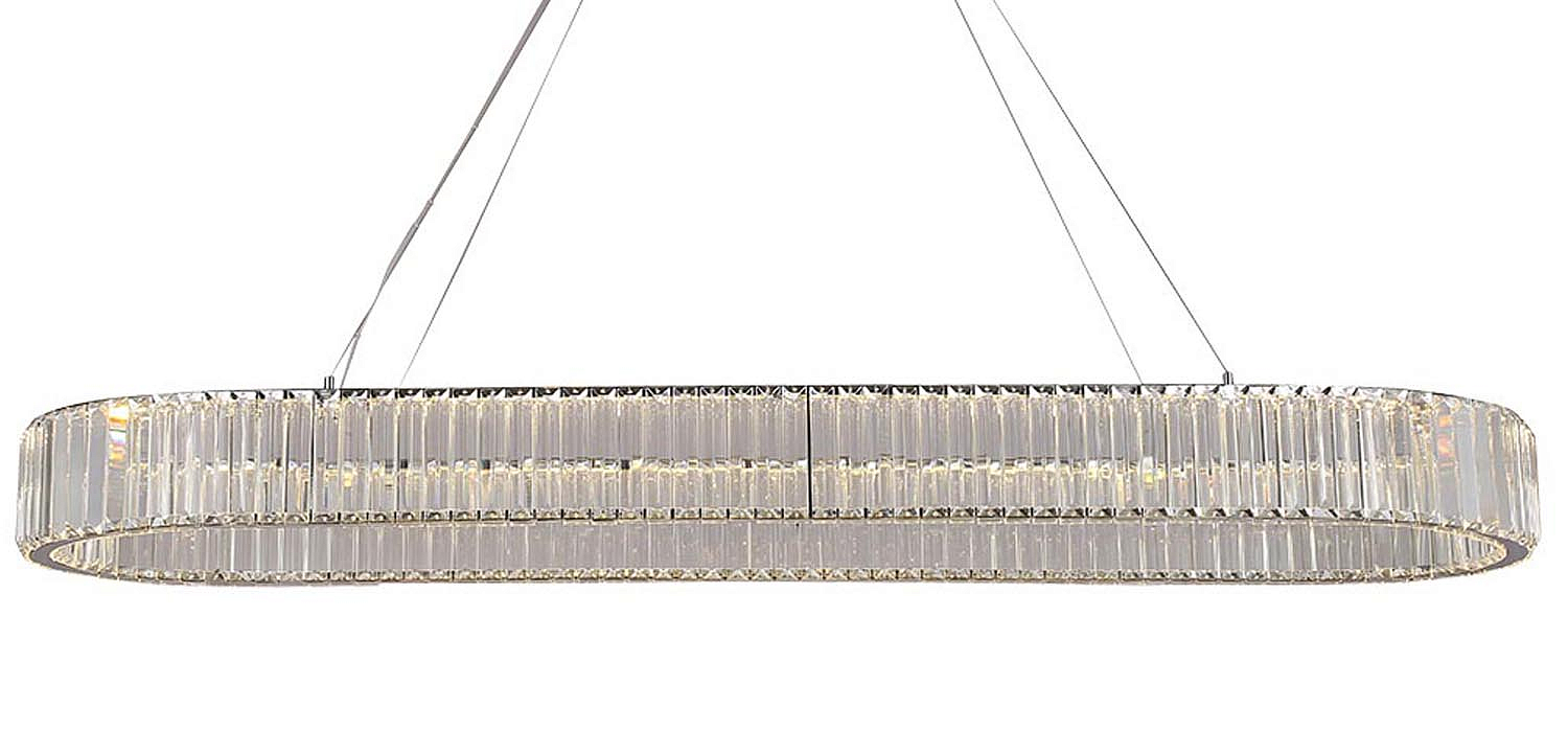 Люстра Crystal Shine Linda Oval Chrome Chandelier Люстра Crystal Shine Linda Oval Chrome Chandelier - Loft-Concept в Волгограде