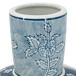 Ваза с голубым цветочным рисунком 43 см Blue & White Ornament варинант исполнения - 3 | Loft Concept в Волгограде