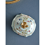 Шкатулка голубого цвета с рисунком и состаренным эффектом Eden Garden варинант исполнения - 5 | Loft Concept в Волгограде