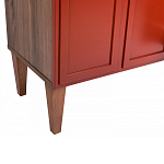 ТВ-тумба красная из массива бука с 2-мя дверками и ящиком Wenge Light варинант исполнения - 6 | Loft Concept в Волгограде