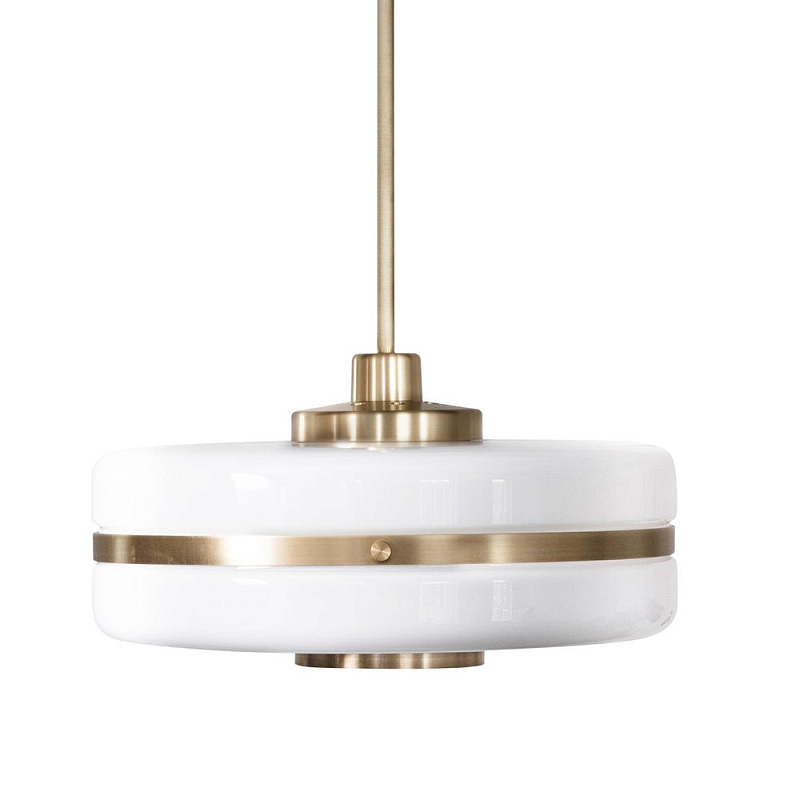 Подвесной светильник BERT FRANK Masina Pendant Lamp Белый Латунь Подвесной светильник BERT FRANK Masina Pendant Lamp Белый Латунь в Волгограде | Loft Concept