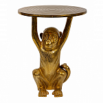 Столик с подстольем в виде обезьянки Bombay Gold варинант исполнения - 2 | Loft Concept в Волгограде