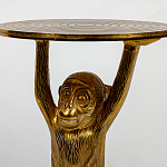 Столик с подстольем в виде обезьянки Bombay Gold варинант исполнения - 4 | Loft Concept в Волгограде