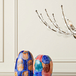 Люстра  с круглыми прозрачными шарами на серебряном каркасе Silver Stalk варинант исполнения - 3 | Loft Concept в Волгограде