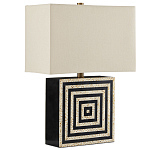 Настольная лампа с квадратным основанием и прямоугольным абажуром Neat Lines варинант исполнения - 4 | Loft Concept в Волгограде