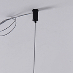 Люстра подвесная светодиодная черный металл Ring Horizontal варинант исполнения - 7 | Loft Concept в Волгограде