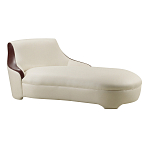 Премиальная кушетка с вставками из кожи Holland варинант исполнения - 1 | Loft Concept в Волгограде