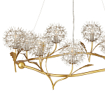 Люстра круглая с декором в виде цветков одуванчика Hanging Dandelion варинант исполнения - 2 | Loft Concept в Волгограде