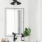 Зеркало прямоугольное в черной раме Gwendelyn варинант исполнения - 3 | Loft Concept в Волгограде