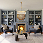 Люстра подвесная круглая со стеклянными трубками Nembus варинант исполнения - 5 | Loft Concept в Волгограде