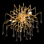 Бра с лучеобразным основанием и подвесками из прозрачного стекла в виде длинных капель Droplet Chandelier варинант исполнения - 2 | Loft Concept в Волгограде