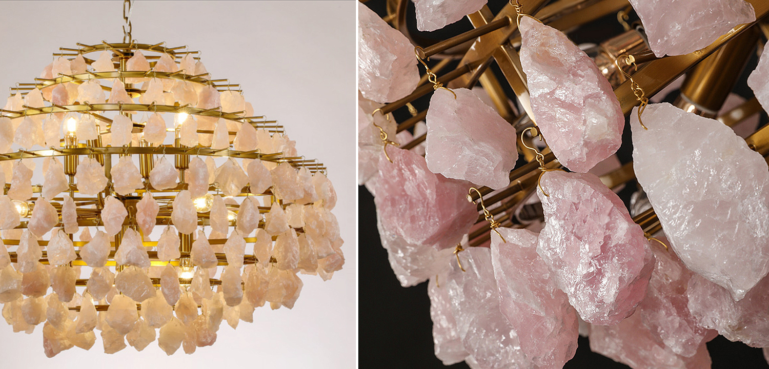 Hardis Pink stone Chandelier 82 Hardis Pink stone Chandelier 82 - Loft-Concept в Волгограде