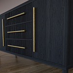 Буфет Primo с тремя ящиками и двумя фасадами Черный дуб варинант исполнения - 7 | Loft Concept в Волгограде