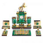 Настольный письменный набор из малахита с декором в виде лошади Leader Organizer варинант исполнения - 1 | Loft Concept в Волгограде