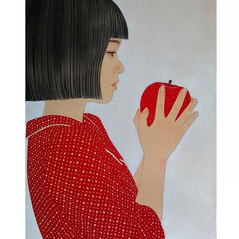 Картина маслом Девушка с яблоком Under the Apple Tree Мульти Картина маслом Девушка с яблоком Under the Apple Tree Мульти в Волгограде | Loft Concept