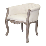 Кресло низкое в стиле прованс Бежевый Лен Louis French Armchair  варинант исполнения - 3 | Loft Concept в Волгограде