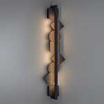 Бра вертикальное с черными кругами и квадратами Gravyura варинант исполнения - 6 | Loft Concept в Волгограде