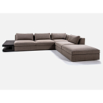 4-х местный Угловой модульный диван Zartаrn с приставным деревянным столиком варинант исполнения - 2 | Loft Concept в Волгограде