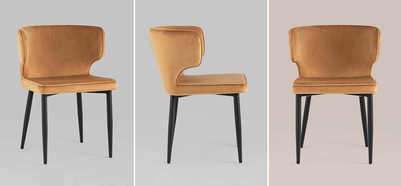 Стул Mateo Chair Терракотовый Велюр Стул Mateo Chair Терракотовый Велюр - Loft-Concept в Волгограде