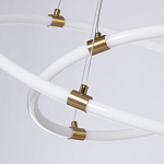 Люстра подвесная с двумя пересекающимися белыми светодиоидными кольцами Luke Lampco Tracer Lamp варинант исполнения - 4 | Loft Concept в Волгограде