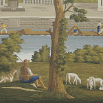 Обои ручная роспись Monuments of Paris Roberts on scenic paper варинант исполнения - 1 | Loft Concept в Волгограде