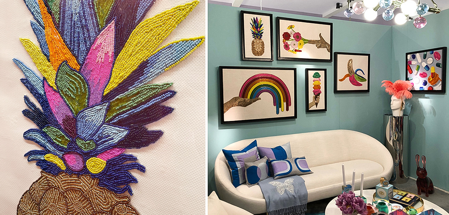 Панно PINEAPPLE BEADED WALL ART Панно PINEAPPLE BEADED WALL ART - Loft-Concept в Волгограде