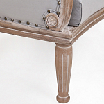 Кресло низкое с мягкой обивкой из велюра на 4-х деревянных ножках Emile Armchair grey варинант исполнения - 4 | Loft Concept в Волгограде