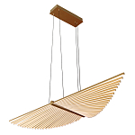 Люстра подвесная в форме веера из металла золотого цвета Gold Solace  варинант исполнения - 1 | Loft Concept в Волгограде